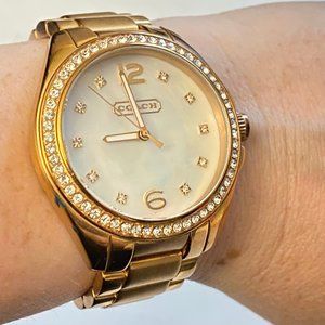 Coach Rose Gold Boyfriend Watch